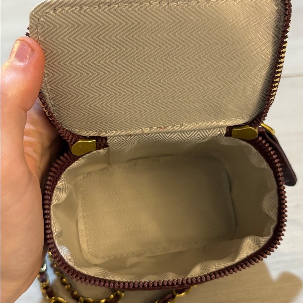 New  Quilted Burbugdy  Chain‎ mini Bag - Picture 6 of 6